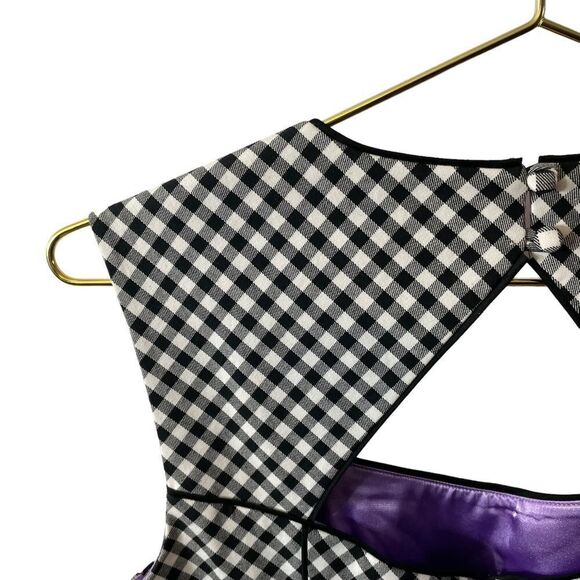 White House Black Market Gingham Check Dress Size 4 - Picture 7 of 9